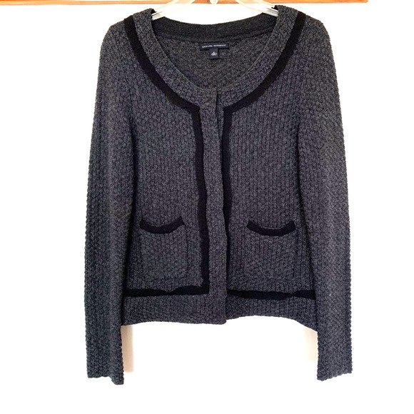 Banana Republic Merino Wool Woven Button Jacket S - Picture 1 of 7